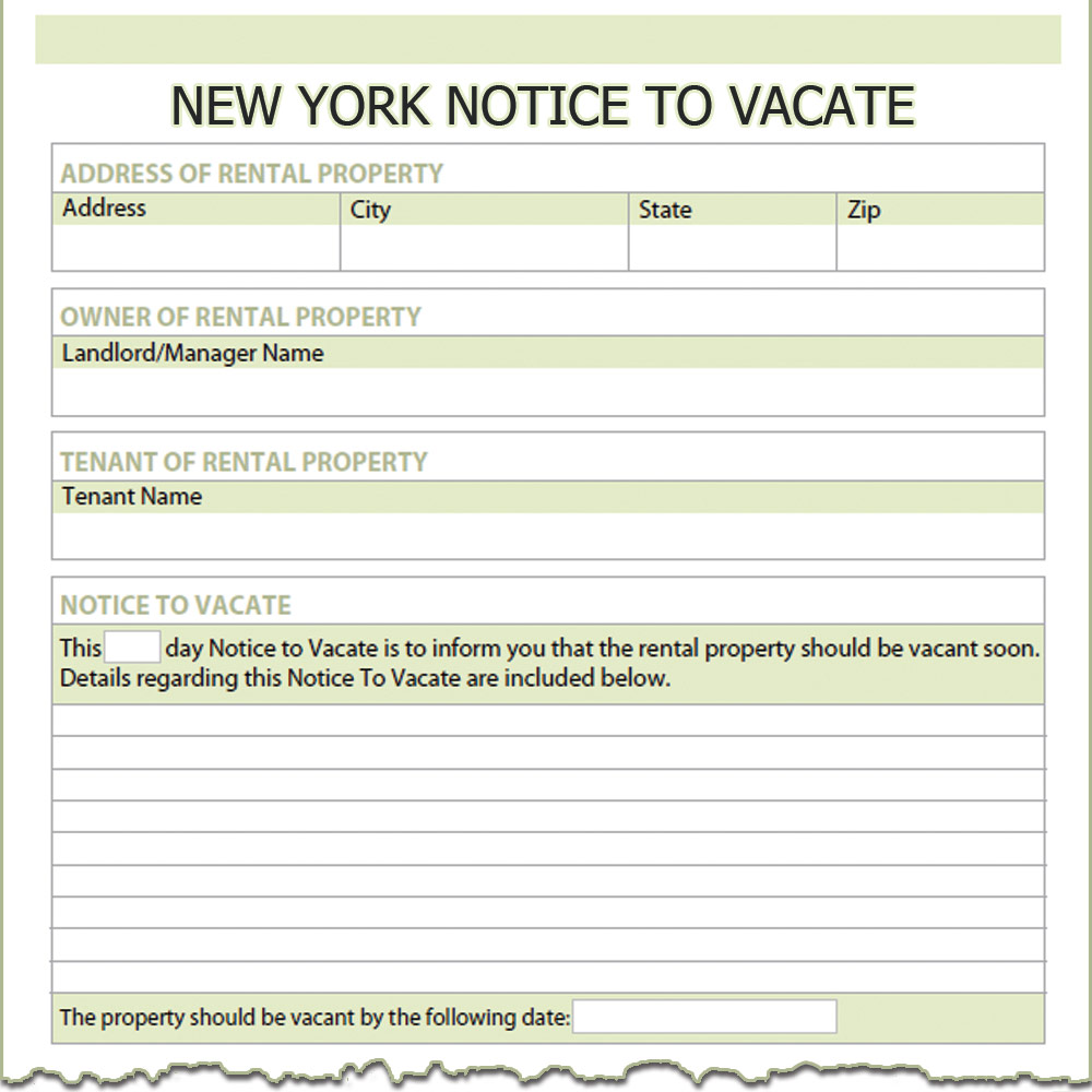 New York Notice To Vacate