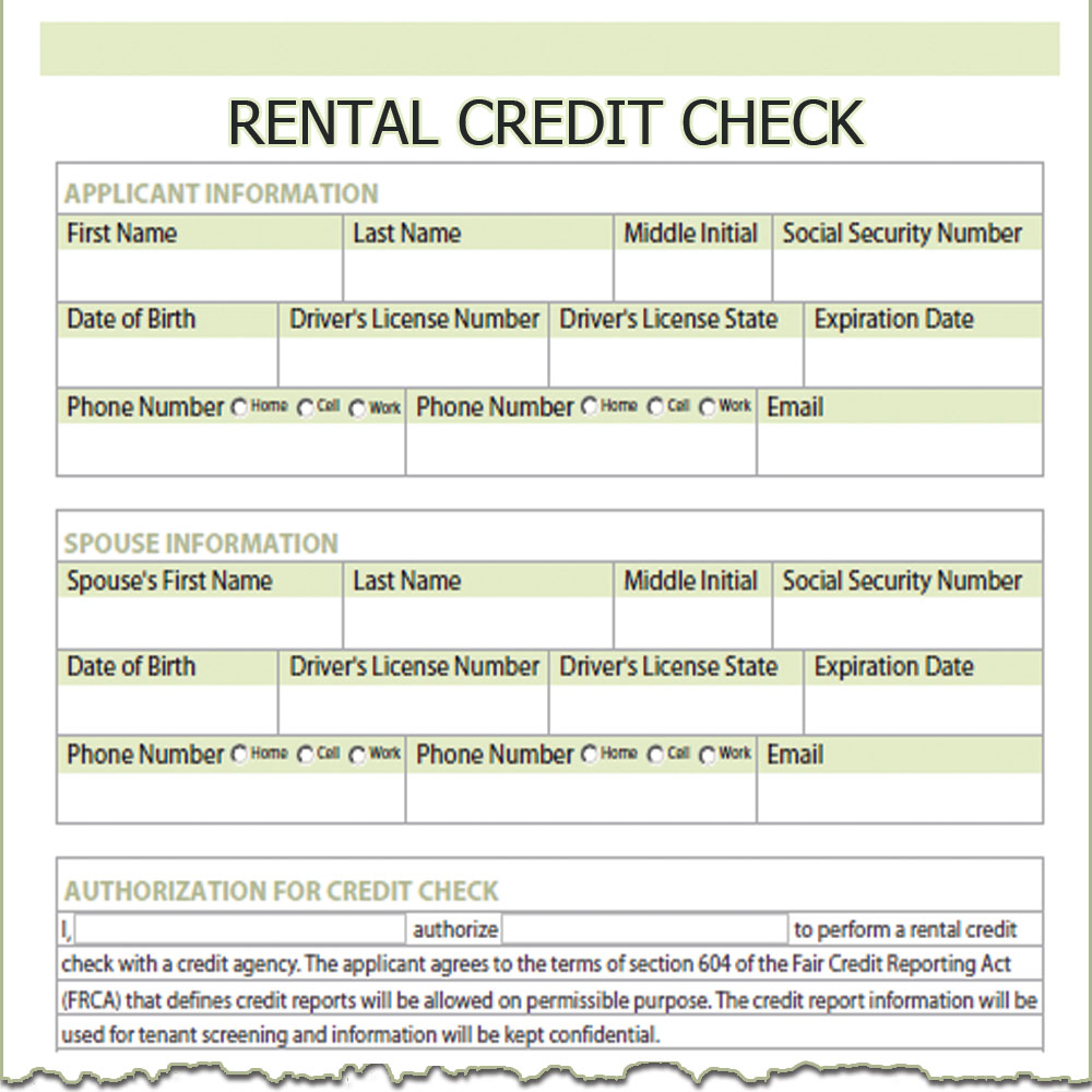 Rental Credit Check