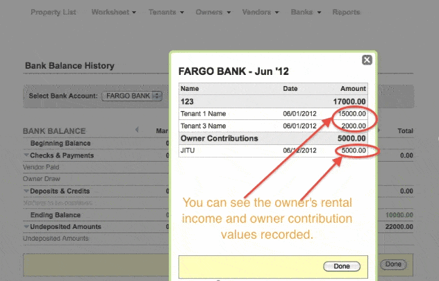 Undeposited Amount