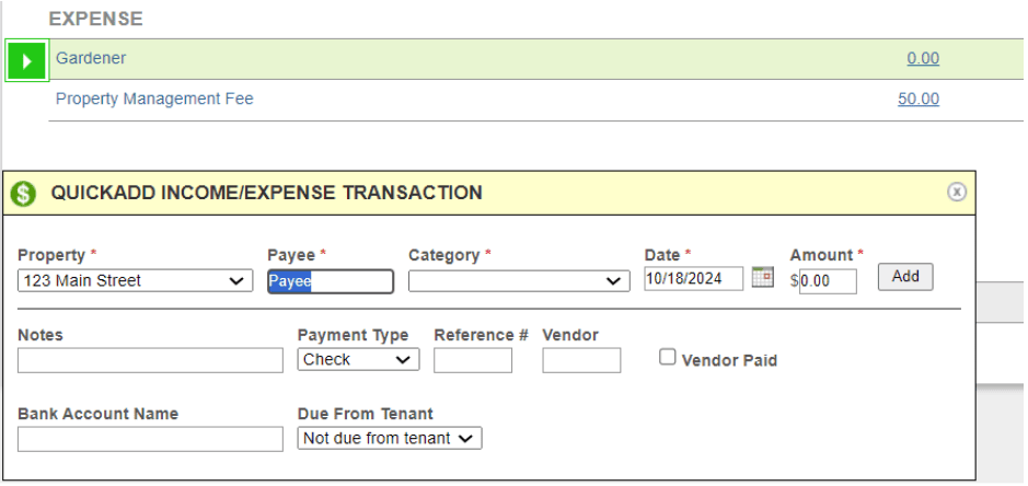 How can I enter my transactions?