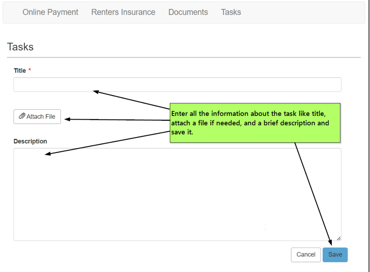 Maintenance request