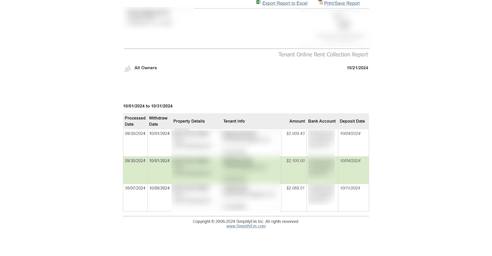 Notification of Tenant Rent Withdrawals - SimplifyEm