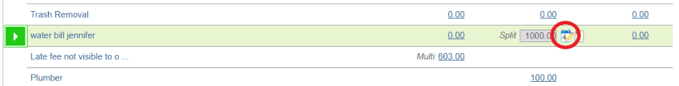 Split a transaction