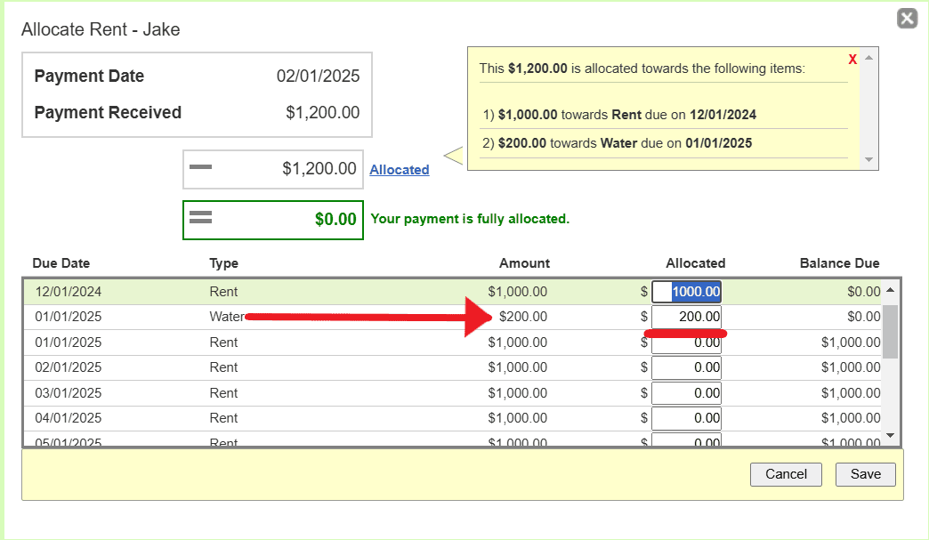 track utility amounts